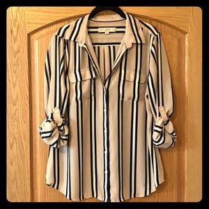 LOFT Striped Blouse